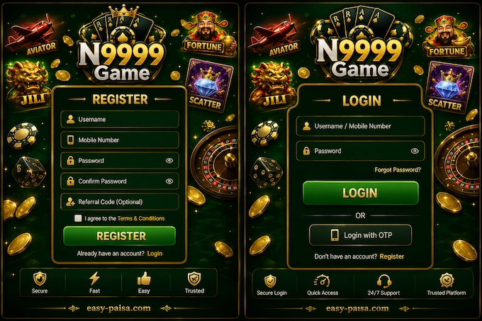 N9999 Register & Login